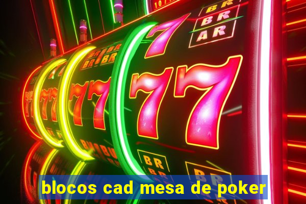 blocos cad mesa de poker